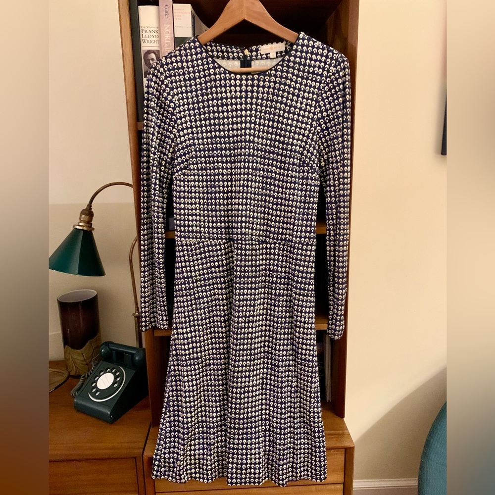 Tory Burch 3/4 Sleeve Silk Dress Size M